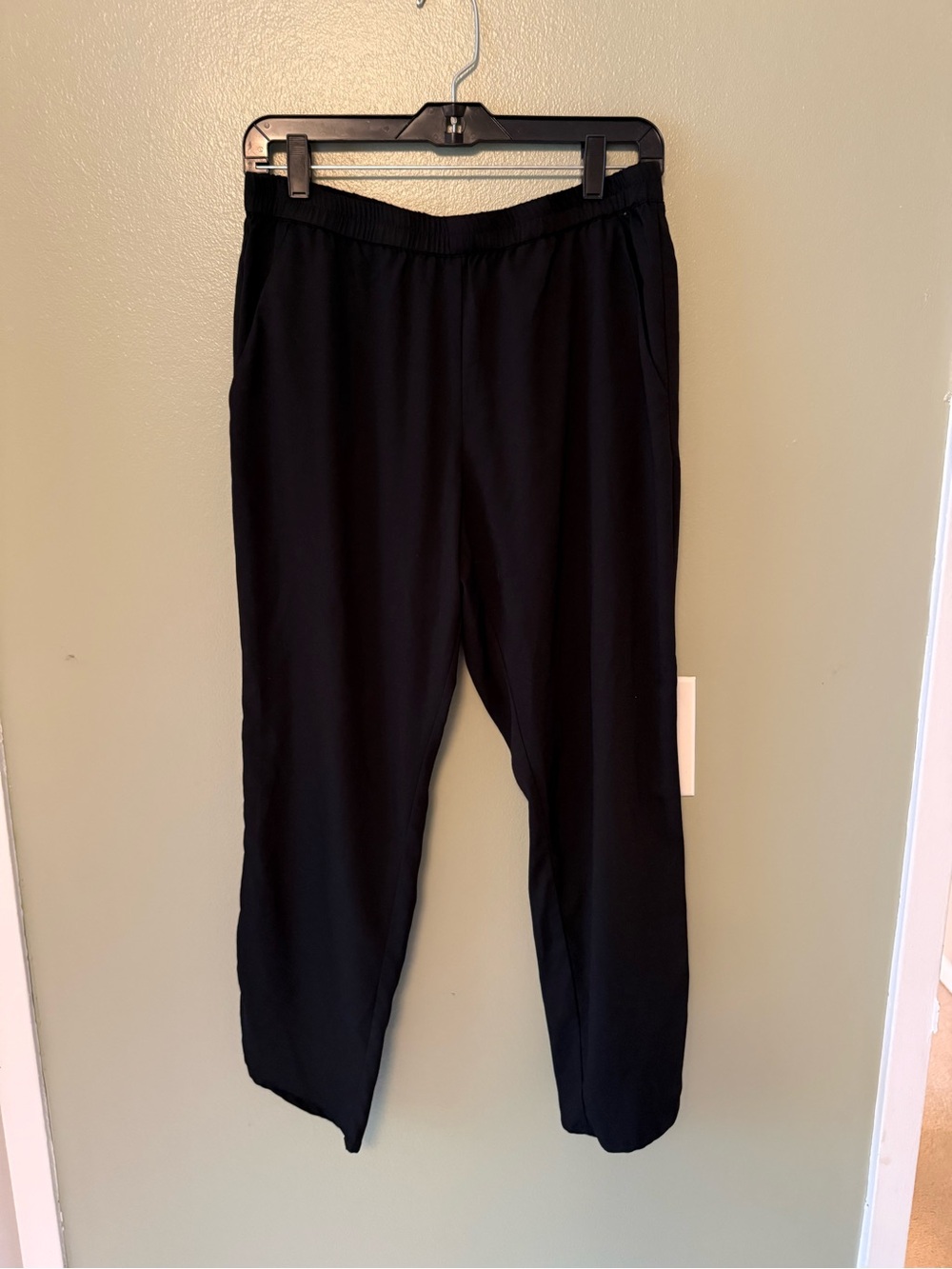 Marine Layer - Women’s Black Elastic-Waist Pull-On Pants